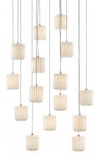  9000-0712 - Dove 15-Light Round Multi-Drop Pendant