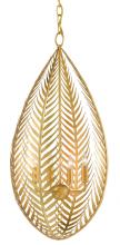 9000-0783 - Queenbee Palm Gold Chandelier