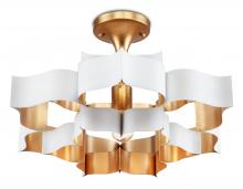  9000-0856 - Grand Lotus Small White Chandelier