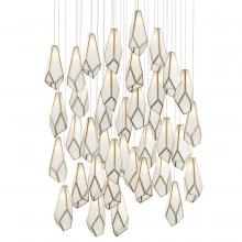  9000-1039 - Glace White 36-Light Round Multi-Drop Pendant