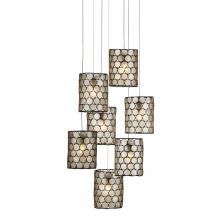  9000-1049 - Regatta 7-Light Round Multi-Drop Pendant