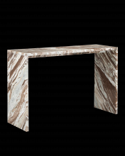  3000-0233 - Ryan Brown Marble Console Table