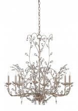  9975 - Crystal Bud Large Silver Chandelier